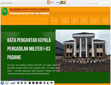 Tablet Screenshot of dilmil-padang.go.id